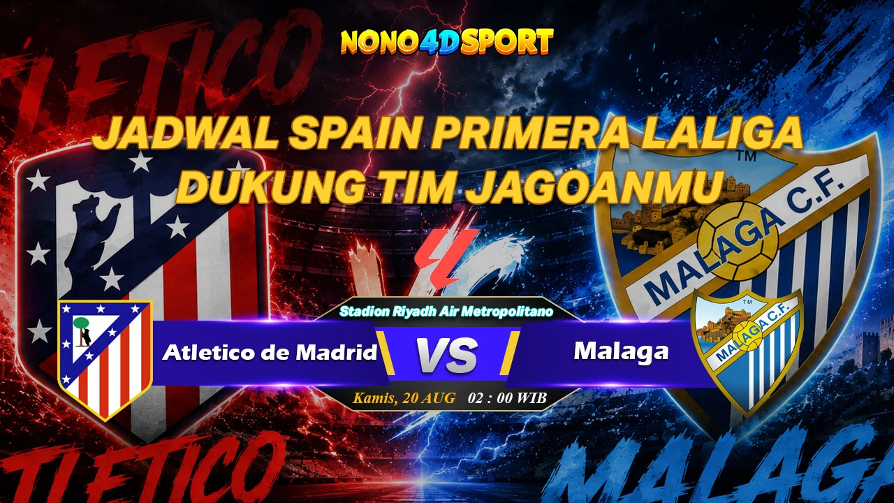 Prediksi Skor Atletico de Madrid vs Malaga dan Statistik di Spain Primera LaLiga